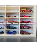 Дървен детски рафт за колички 80 броя